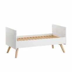 Lit bébé évolutif 70x140 cm vintage blanc