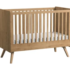 Lit bébé évolutif 70x140 cm vintage bois