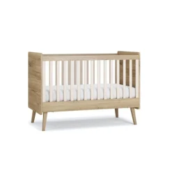 Lit bébé évolutif 70 x 140 cm vintage fresh chêne/sable beige