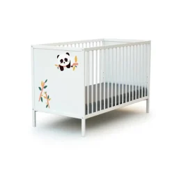 Lit bébé webaby à panneaux panda 60x120 cm