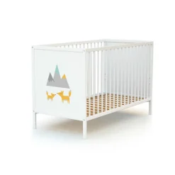 Lit bébé webaby à panneaux renard 60x120 cm