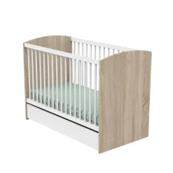 Lit bébé 60x120 cm access bois blanc