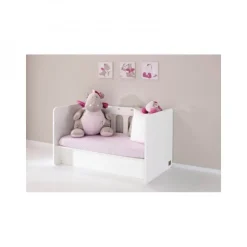 Lit bébé 60 x 120 cm aspen blanc