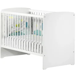Lit bébé 60x120cm blanc