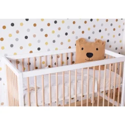 Lit bébé 60x120cm blanc et naturel cot 97