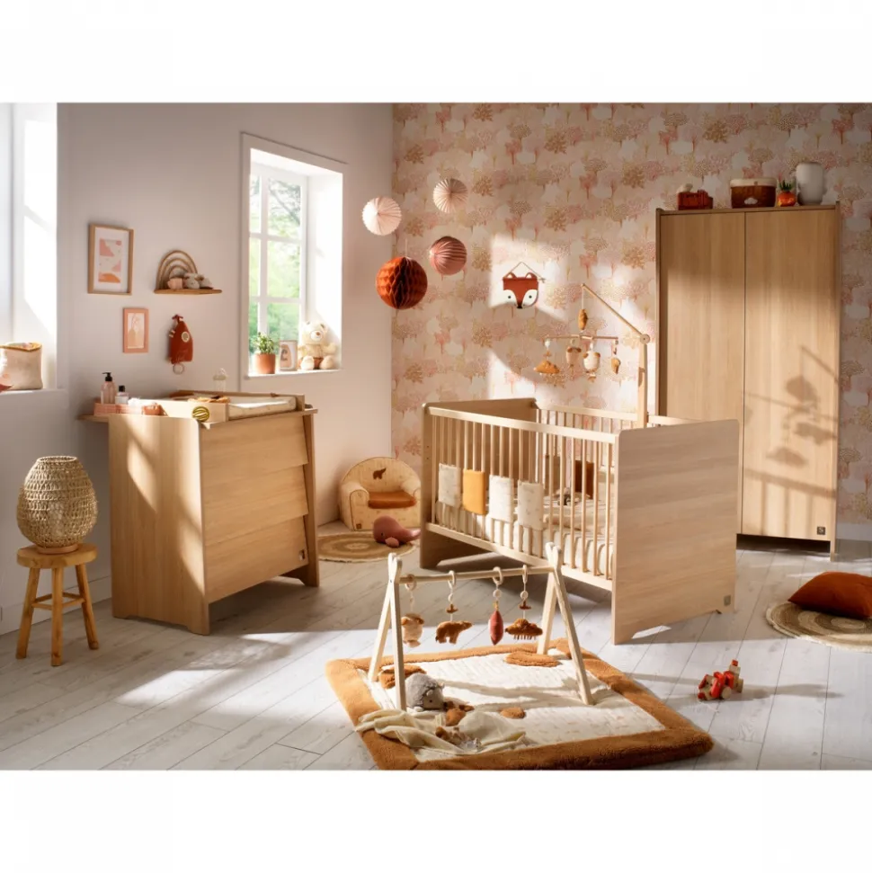 Lit bébé 70x140cm cannelle