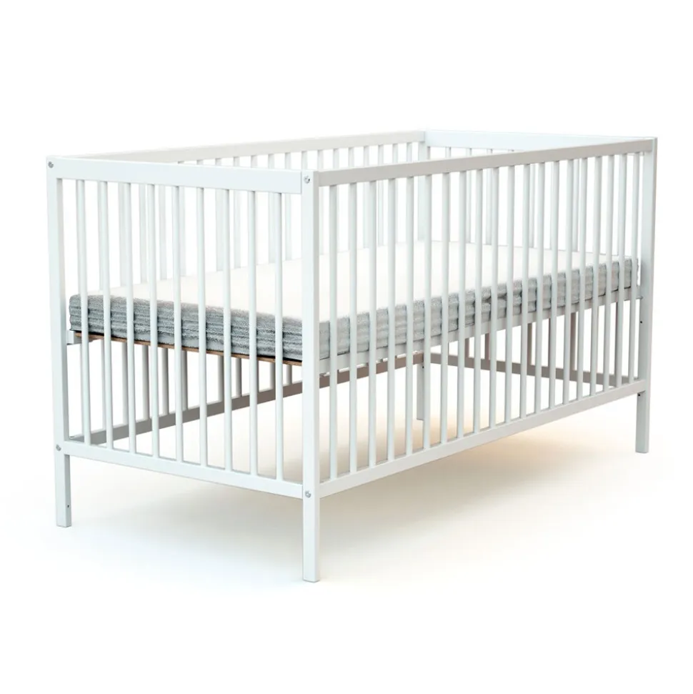 Lit bébé 70x140 cm essentiel blanc