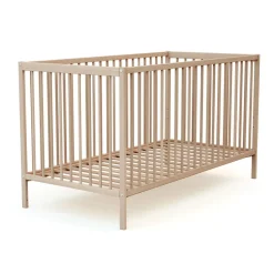 Lit bébé 70x140 cm essentiel hêtre brut