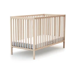 Lit bébé 60x120 cm essentiel hêtre brut