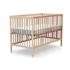 Lit bébé 60x120 cm essentiel hêtre verni