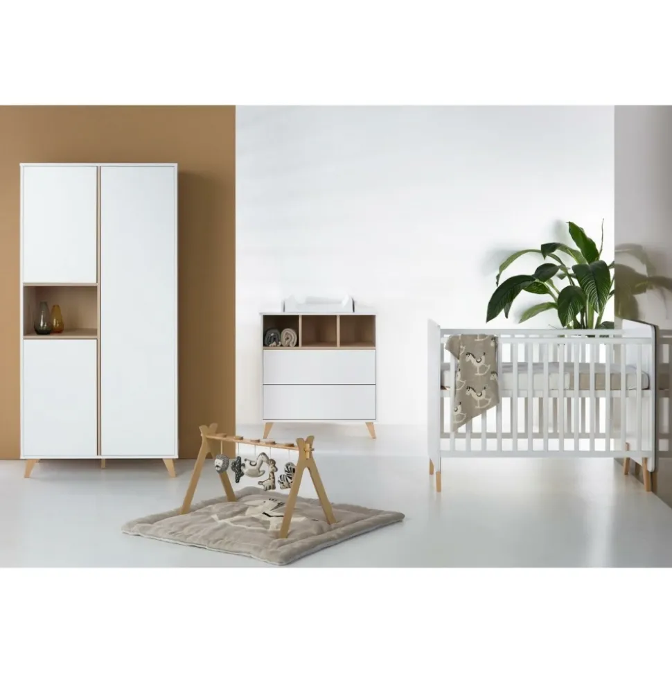 Lit bébé 60x120 cm loft white