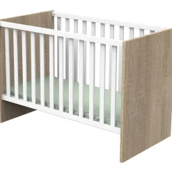 Lit bébé 60x120cm nova blanc lin