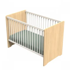 Lit bébé 60x120cm vanille (non transformable)