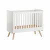 Lit bébé 60x120 cm vintage blanc