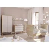 Lit bébé 60 x 120 cm vintage fresh chêne/sable beige