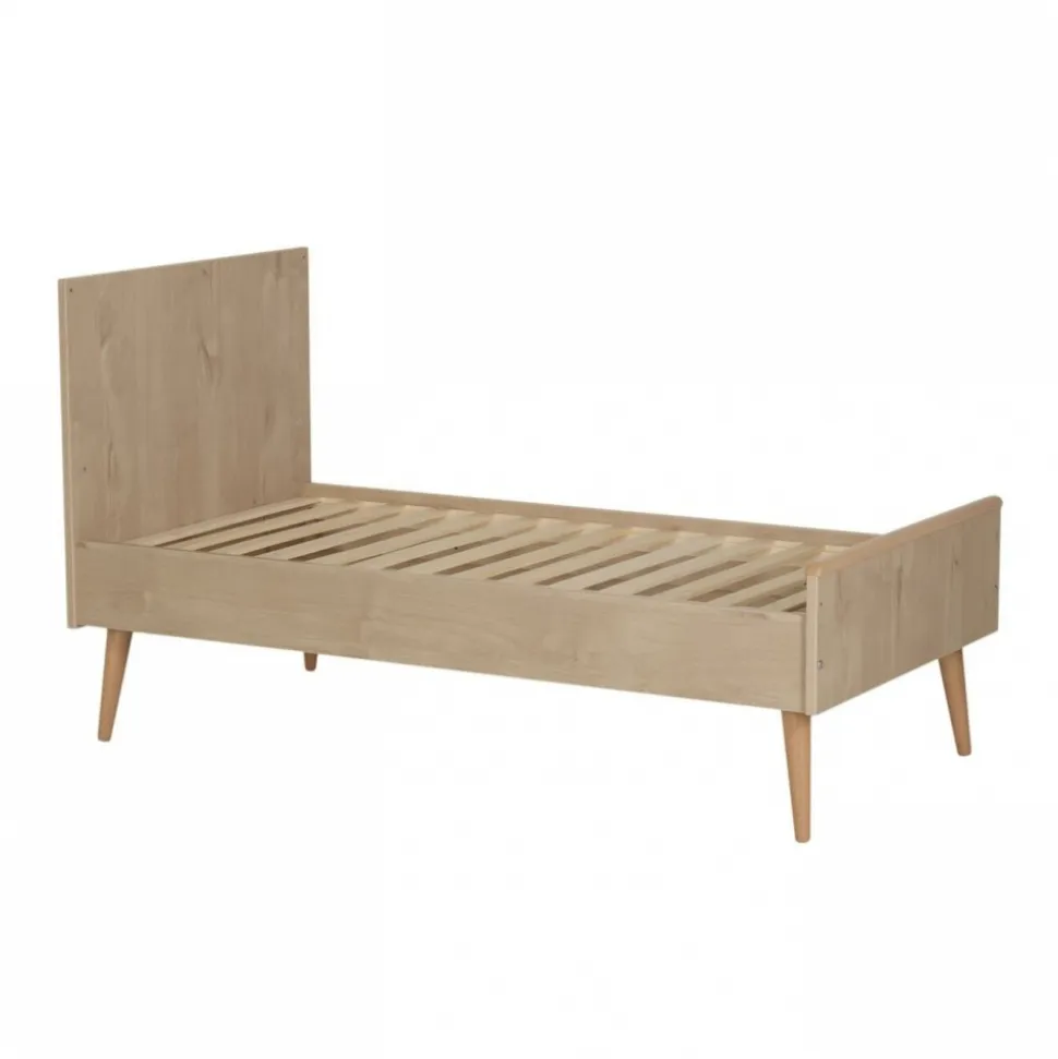 Lit bébé 70x140 cm évolutif en lit enfant cocoon natural oak