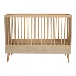 Lit bébé 70x140 cm évolutif en lit enfant cocoon natural oak