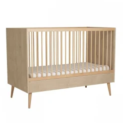 Lit bébé 70x140 cm évolutif en lit enfant cocoon natural oak