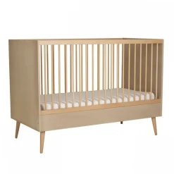 Lit bébé 70x140 cm évolutif en lit enfant cocoon latte