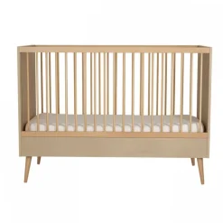 Lit bébé 70x140 cm évolutif en lit enfant cocoon latte