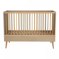 Lit bébé 70x140 cm évolutif en lit enfant cocoon latte