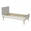 Lit bébé 70x140 cm évolutif en lit enfant flow white et oak