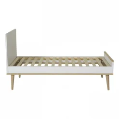 Lit bébé 70x140 cm évolutif en lit enfant flow white et oak