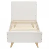 Lit bébé 70x140 cm évolutif en lit enfant loft white