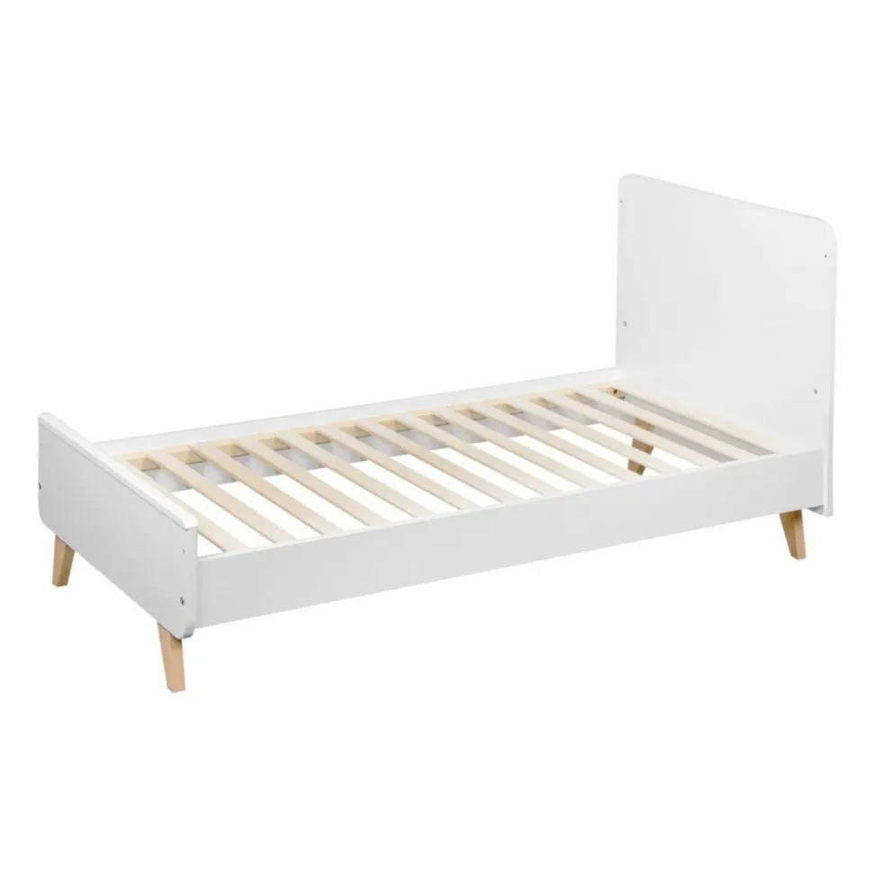 Lit bébé 70x140 cm évolutif en lit enfant loft white