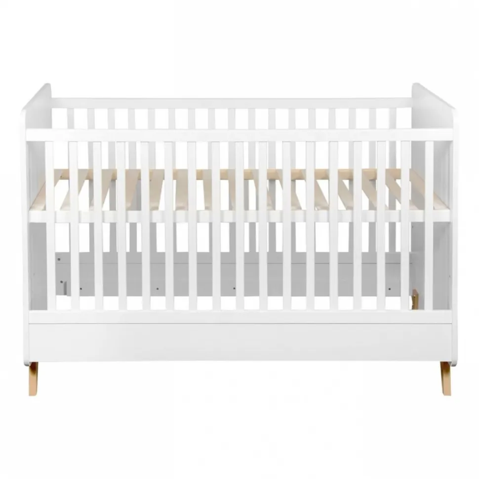 Lit bébé 70x140 cm évolutif en lit enfant loft white