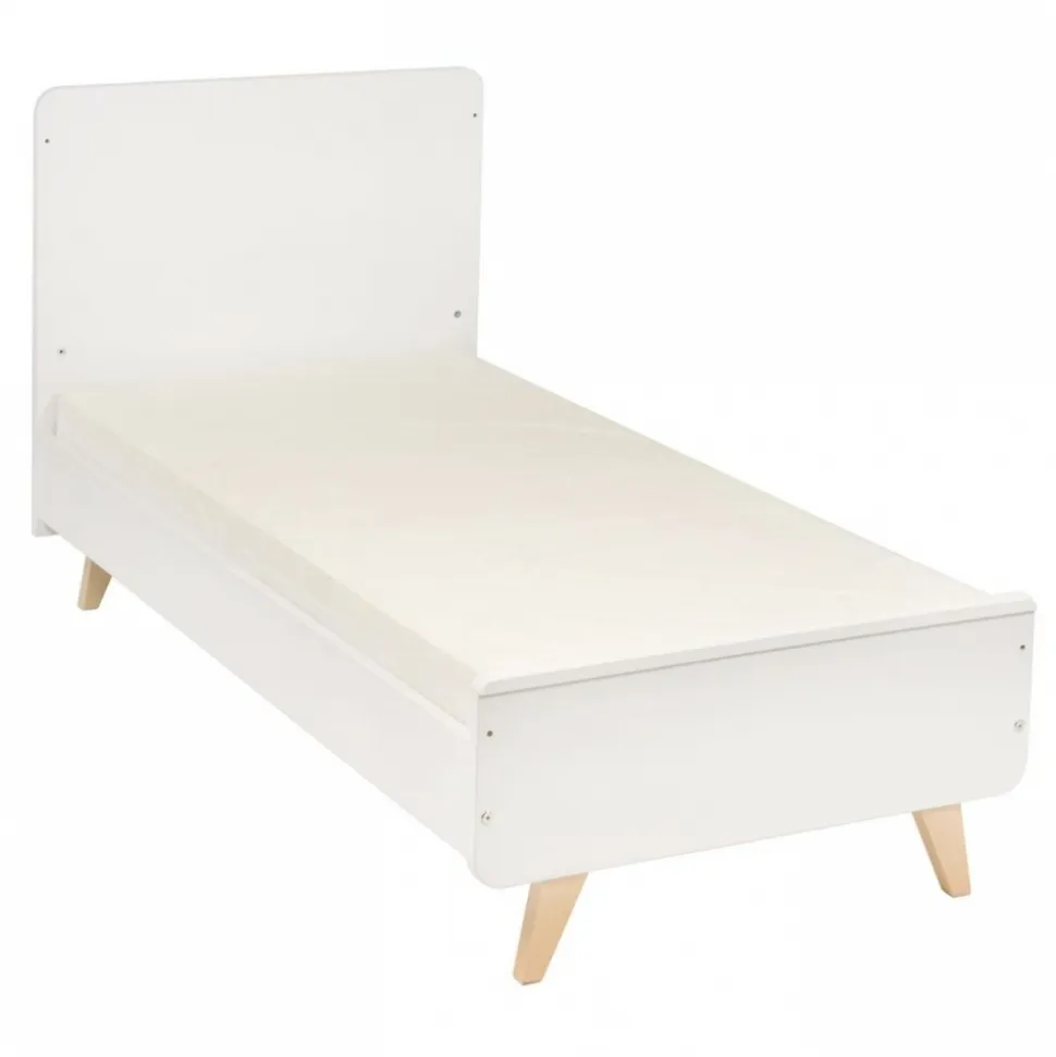 Lit bébé 70x140 cm évolutif en lit enfant loft white