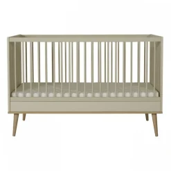 Lit bébé 70x140 cm évolutif en lit enfant flow argile et oak
