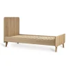 Lit bébé 70x140 cm évolutif en lit enfant loft honey ash