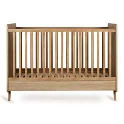 Lit bébé 70x140 cm évolutif en lit enfant loft honey ash