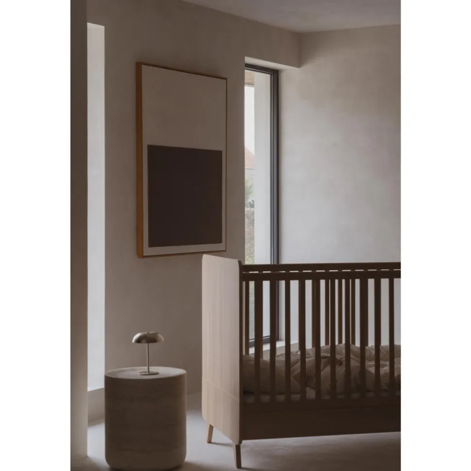 Lit bébé 70x140 cm évolutif en lit enfant loft honey ash