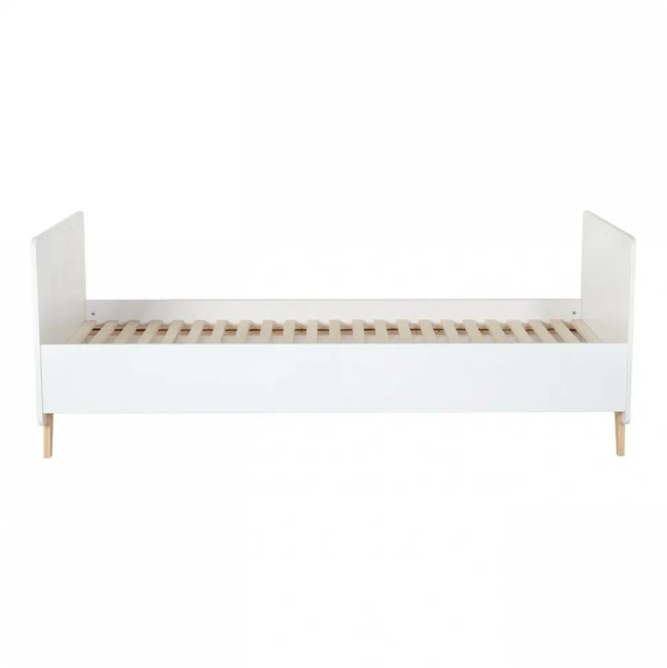 Lit bébé 60x120 cm évolutif en lit junior loft white