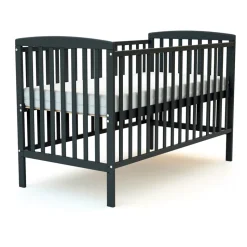Lit bébé 70x140 confort gris graphite