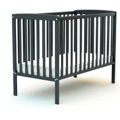 Lit bébé 60x120 confort gris graphite
