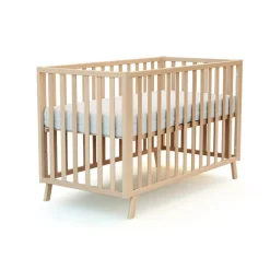 Lit bébé 60x120 hêtre verni