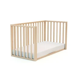Lit bébé 60x120 hêtre verni