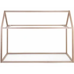 Lit cabane junior en bois naturel 90 x 200 cm