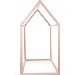 Lit cabane junior en bois naturel 90 x 200 cm