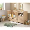 Lit chambre évolutif avec commode 1 porte azur