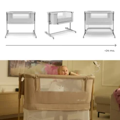 Lit cododo bébé nestee grow 2 light grey
