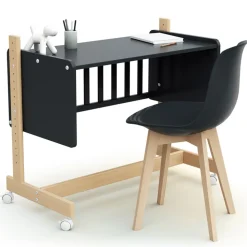 Lit cododo confort graphite / hêtre