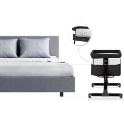 Lit cododo - crib dark gray
