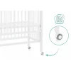 Lit cododo en bois nino blanc