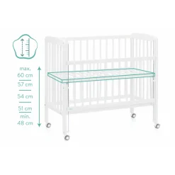 Lit cododo en bois nino blanc