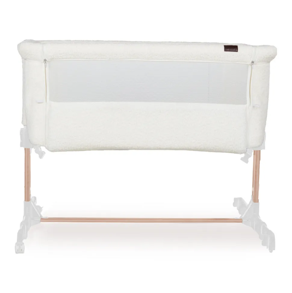 Lit cododo side-by-side bouclettes natural crème