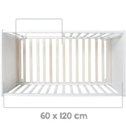 Lit cododo 60 x 120 cm sommier inclus blanc
